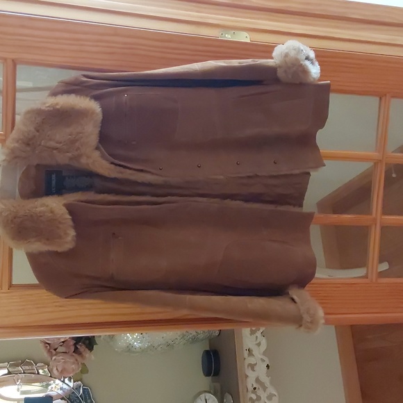 Outbrook Jackets & Blazers - Outbrook brand size Misses Large  Camel color suede jacket*Was $55*